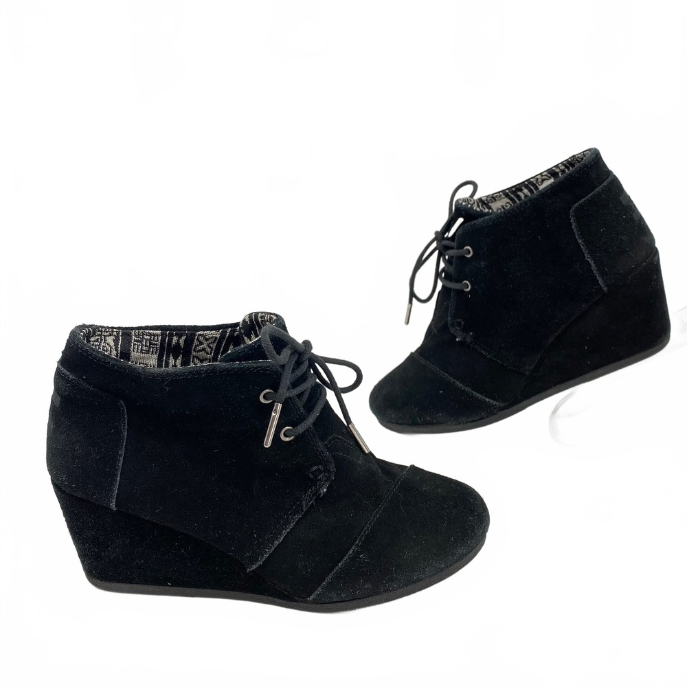 Toms Black Ankle Boots | Womens 8